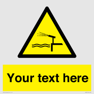 Custom warning water cannon